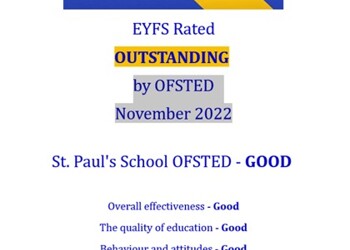 Good Ofsted rating at St Paul's Primary School